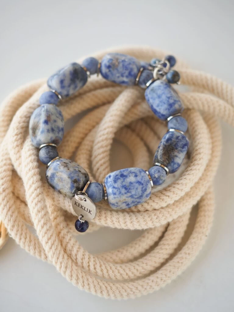 Браслет женский из Лазурита и Содалита №2