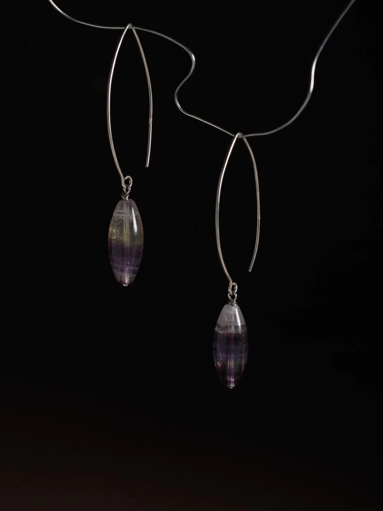 Серьги из Флюорита №1