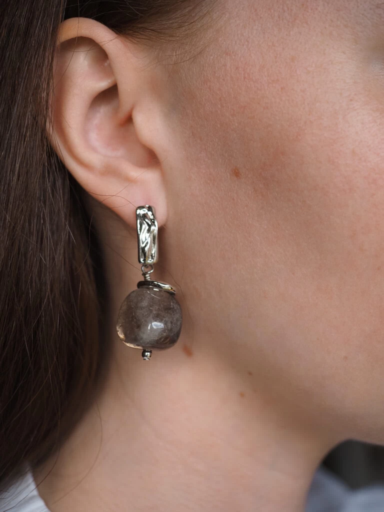 Серьги из Раухтопаза №2