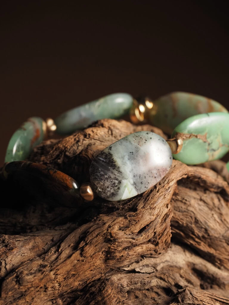 Браслет женский из Хризопраза