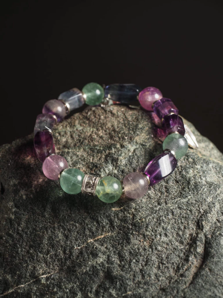 Браслет женский «Радуга Флюорита»