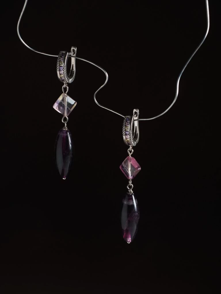 Серьги из Флюорита №2