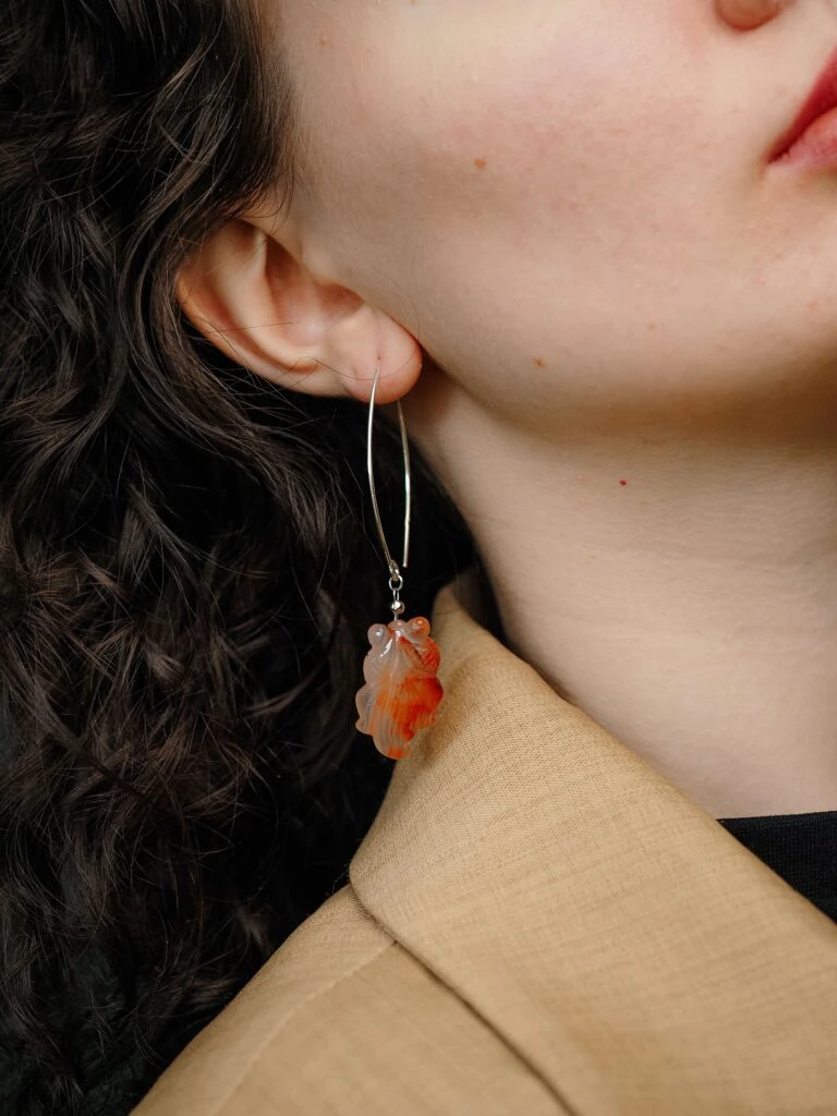 Серьги из Сердолика №2