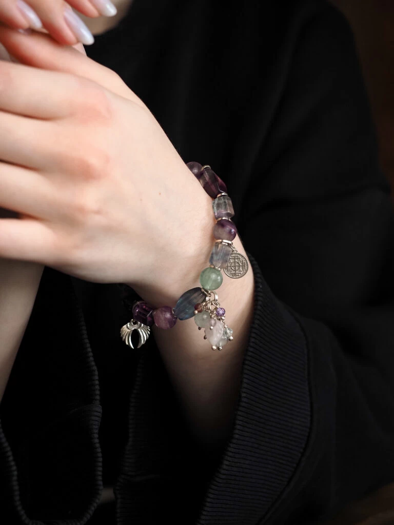 Браслет женский «Радуга Флюорита»