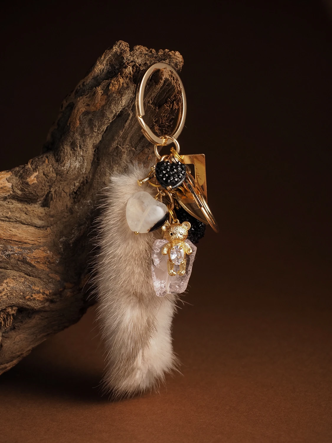 Брелок из Агата и Аквакварца №5