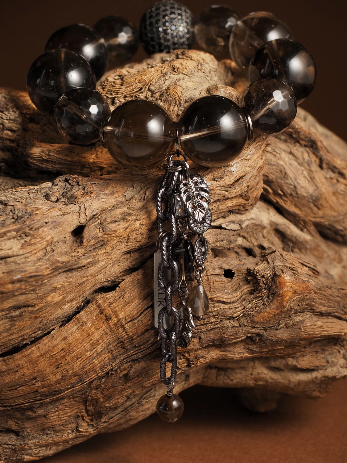 Браслет женский из Раухтопаза №16