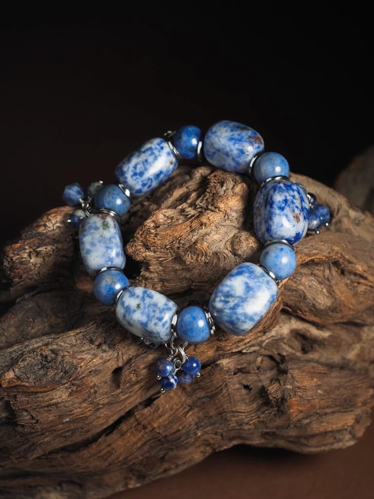 Браслет женский из Лазурита и Содалита №1