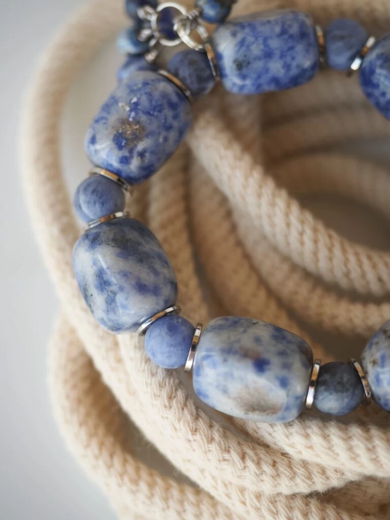 Браслет женский из Лазурита и Содалита №2