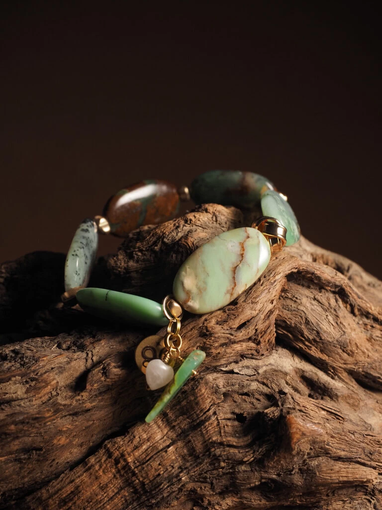 Браслет женский из Хризопраза