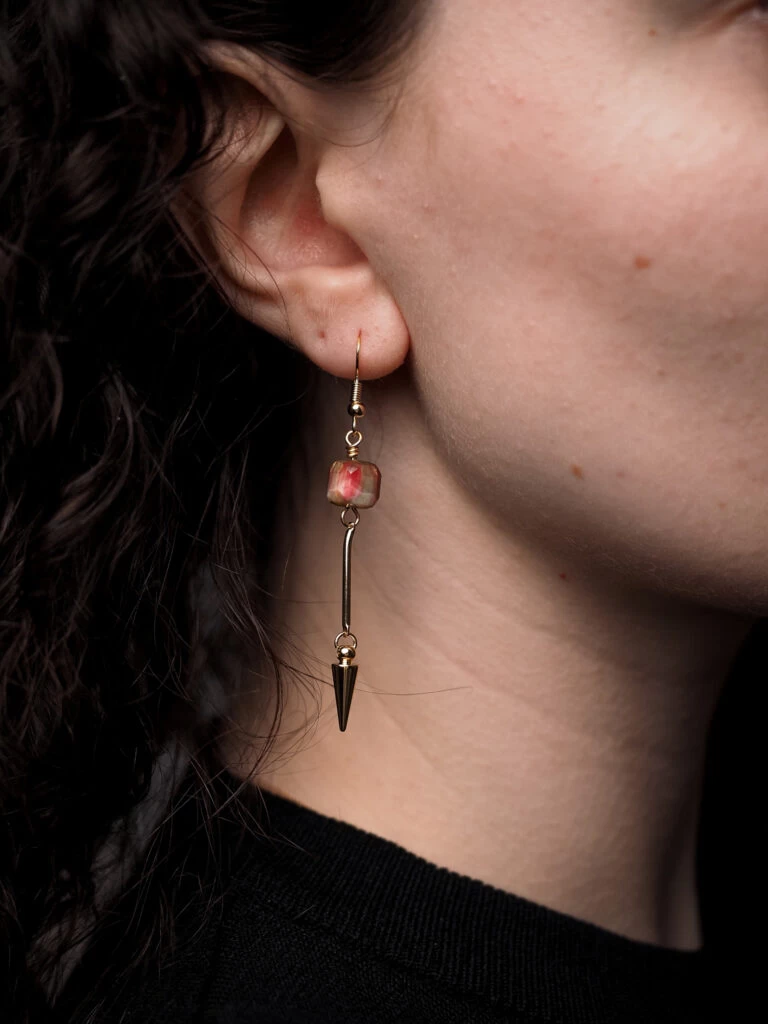 Серьги из Тигрового глаза №2