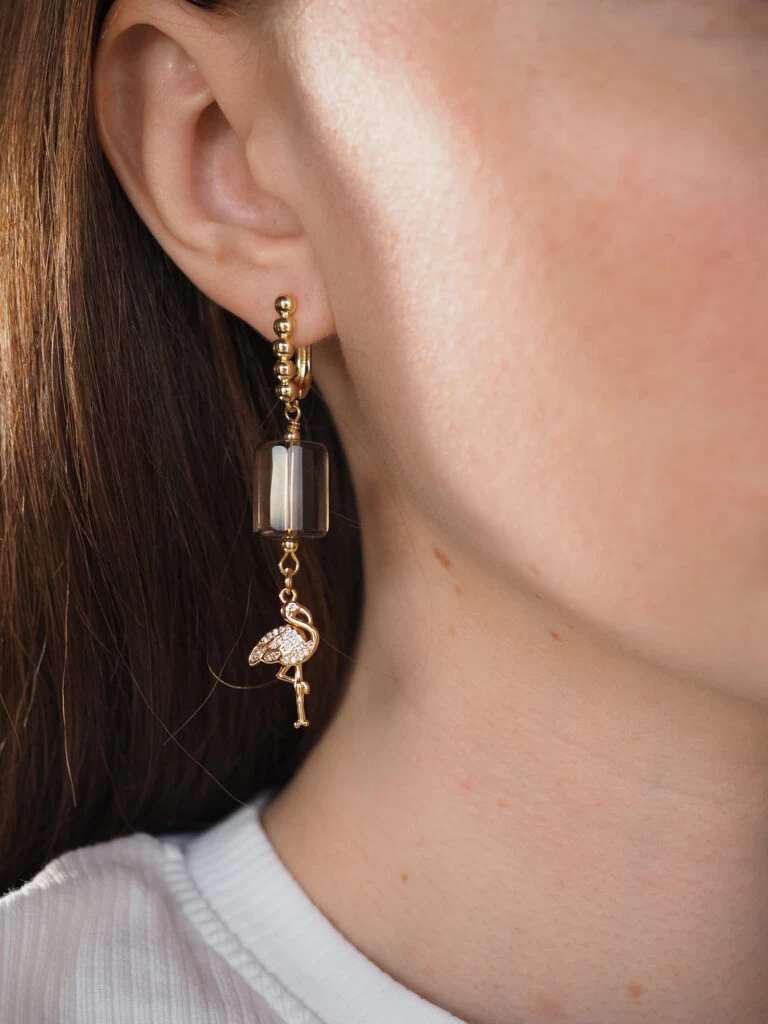 Серьги из Раухтопаза №4