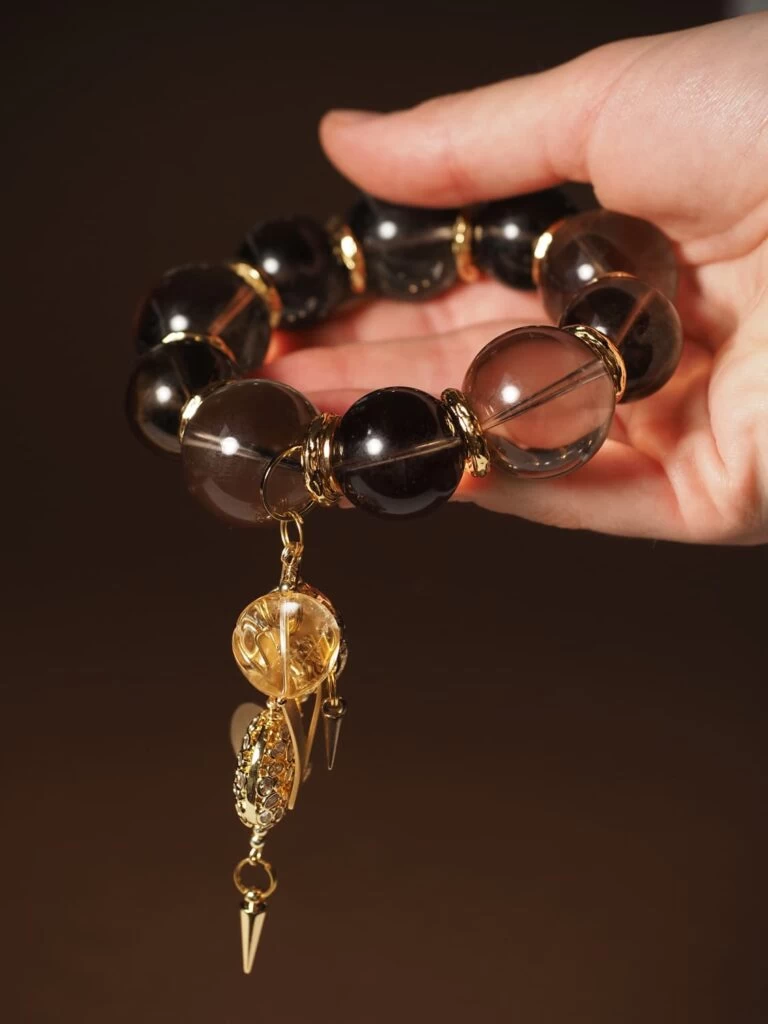 Браслет женский из Раухтопаза №11