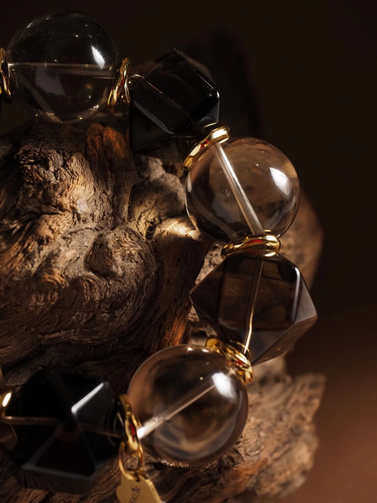 Браслет женский из Раухтопаза №10