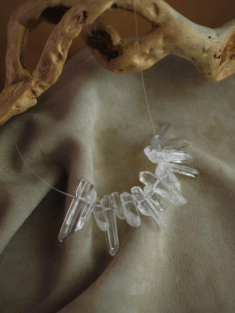 Чокер женский из Горного хрусталя №2