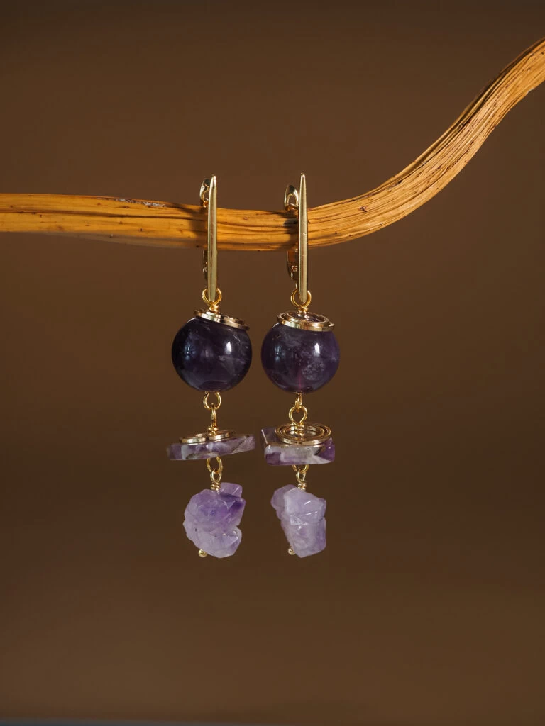 Серьги из Аметиста