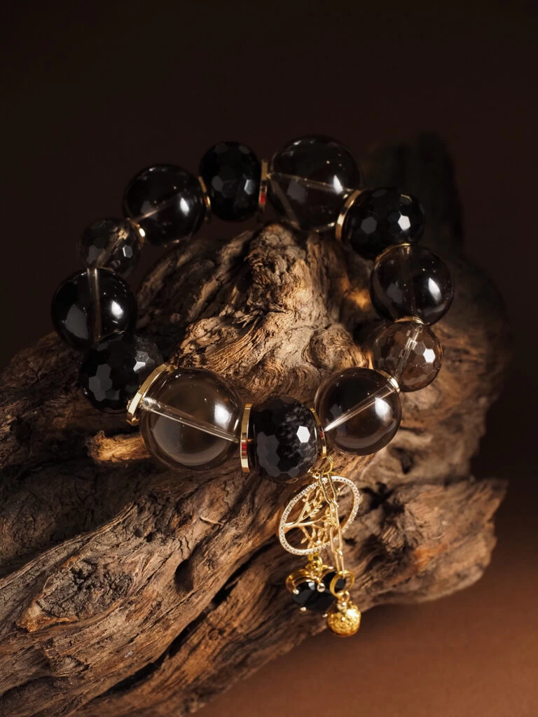 Браслет женский из Раухтопаза №8