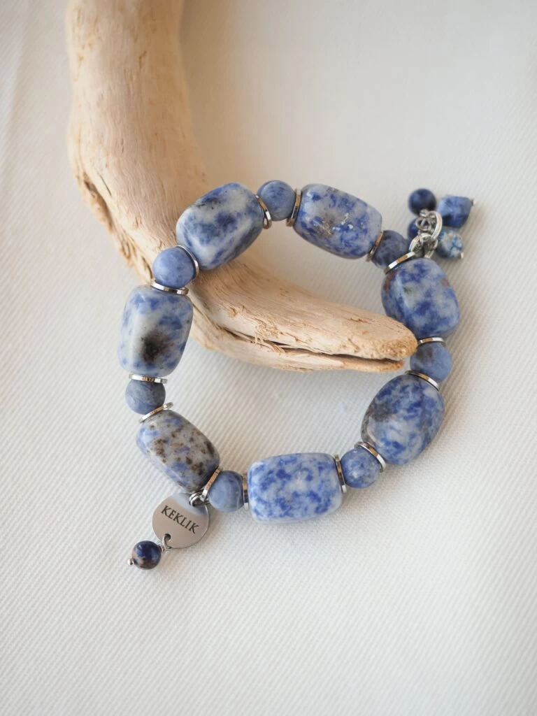 Браслет женский из Лазурита и Содалита №2