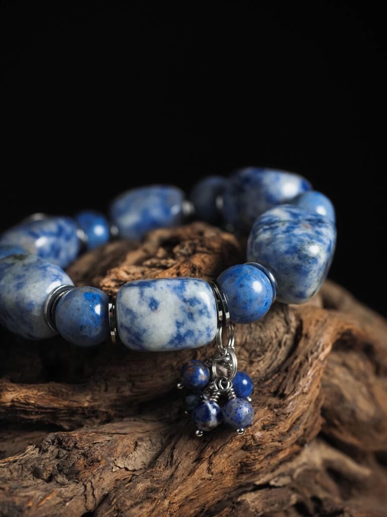 Браслет женский из Лазурита и Содалита №1