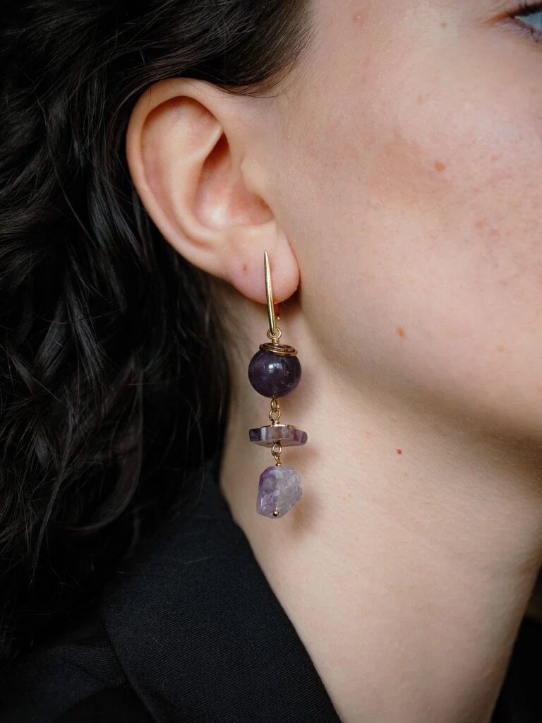 Серьги из Аметиста