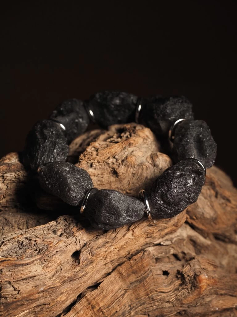 Браслет женский из Обсидиана №2