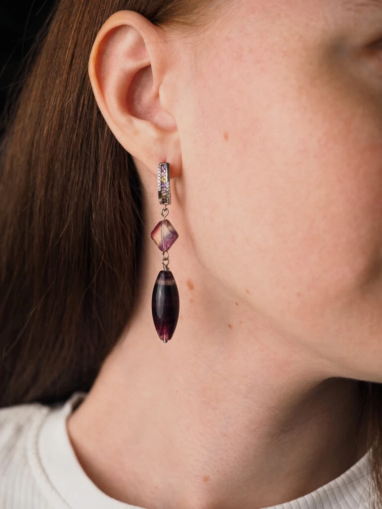 Серьги из Флюорита №2