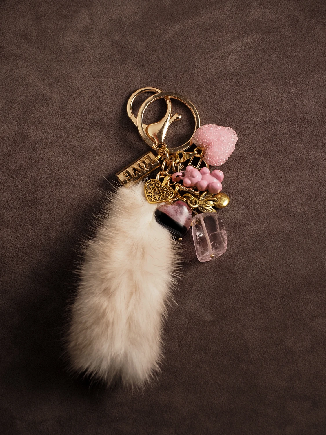 Брелок из Агата и Аквакварца №3