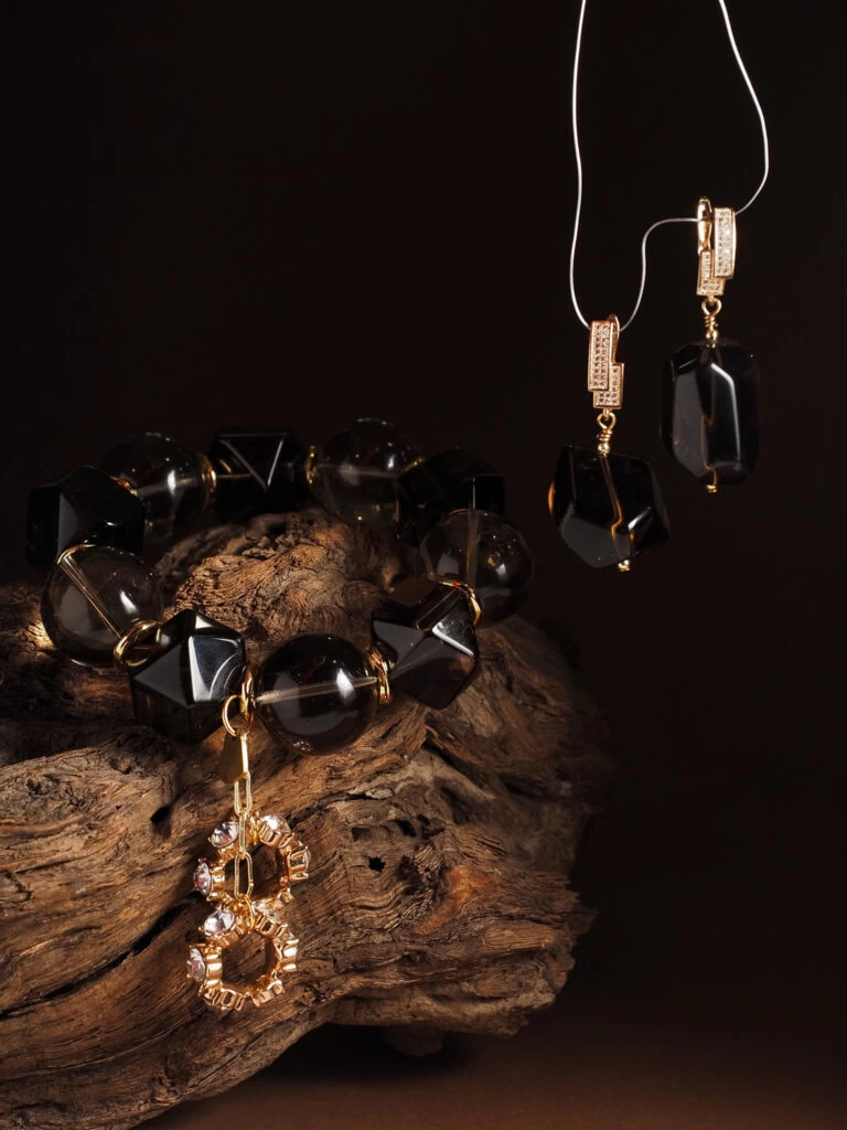 Браслет женский из Раухтопаза №10