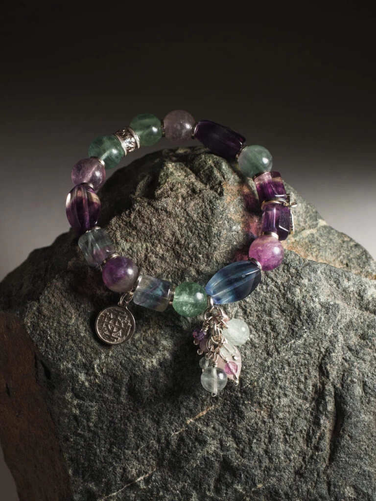 Браслет женский «Радуга Флюорита»