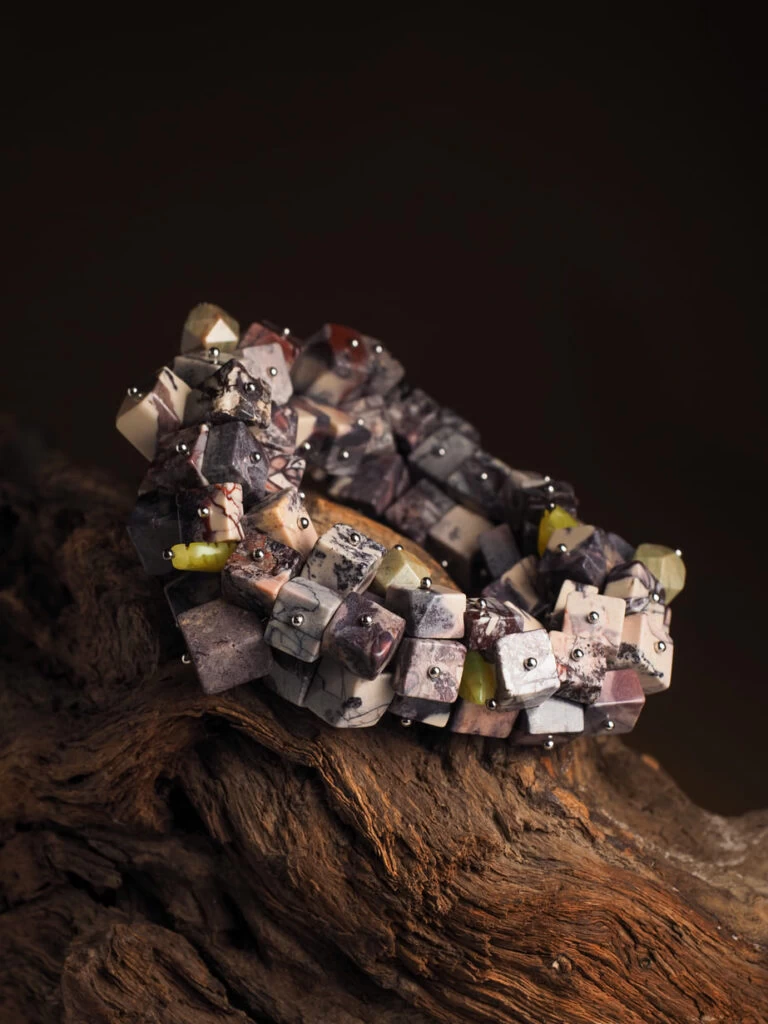 Браслет женский многокаменный из Яшмы