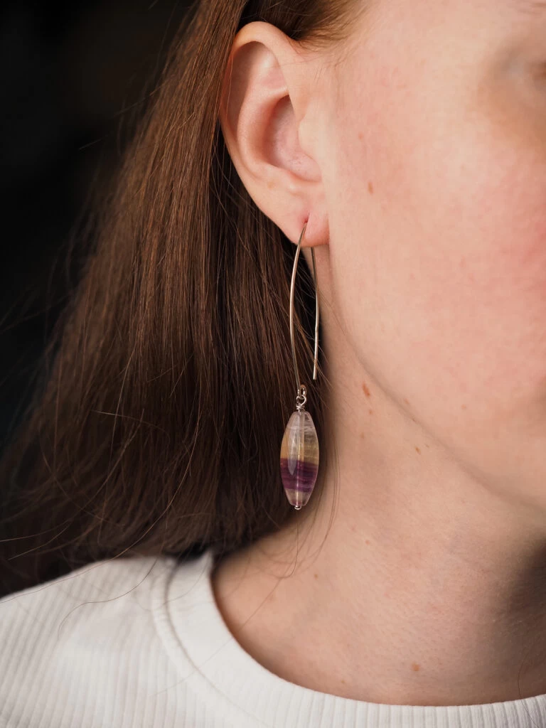 Серьги из Флюорита №1