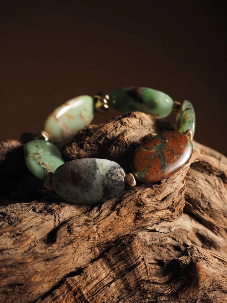 Браслет женский из Хризопраза