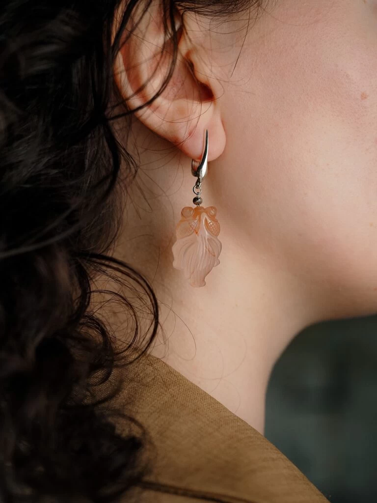 Серьги из Сердолика №1