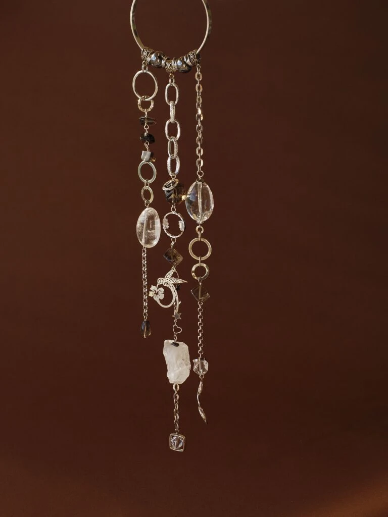 Подвеска в автомобиль/дом из Горного хрусталя и Раухтопаза