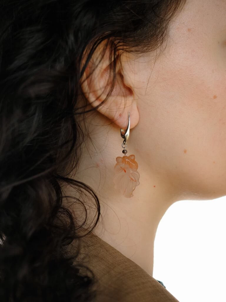 Серьги из Сердолика №1