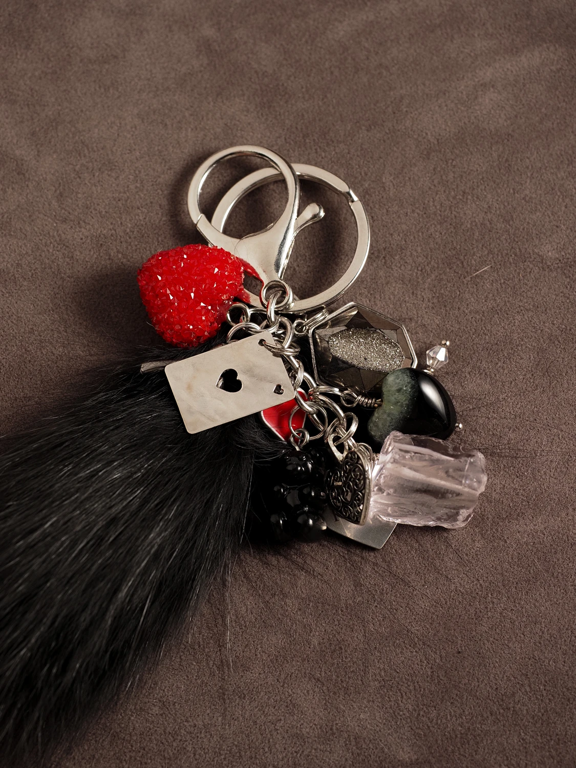 Брелок из Агата и Аквакварца №2