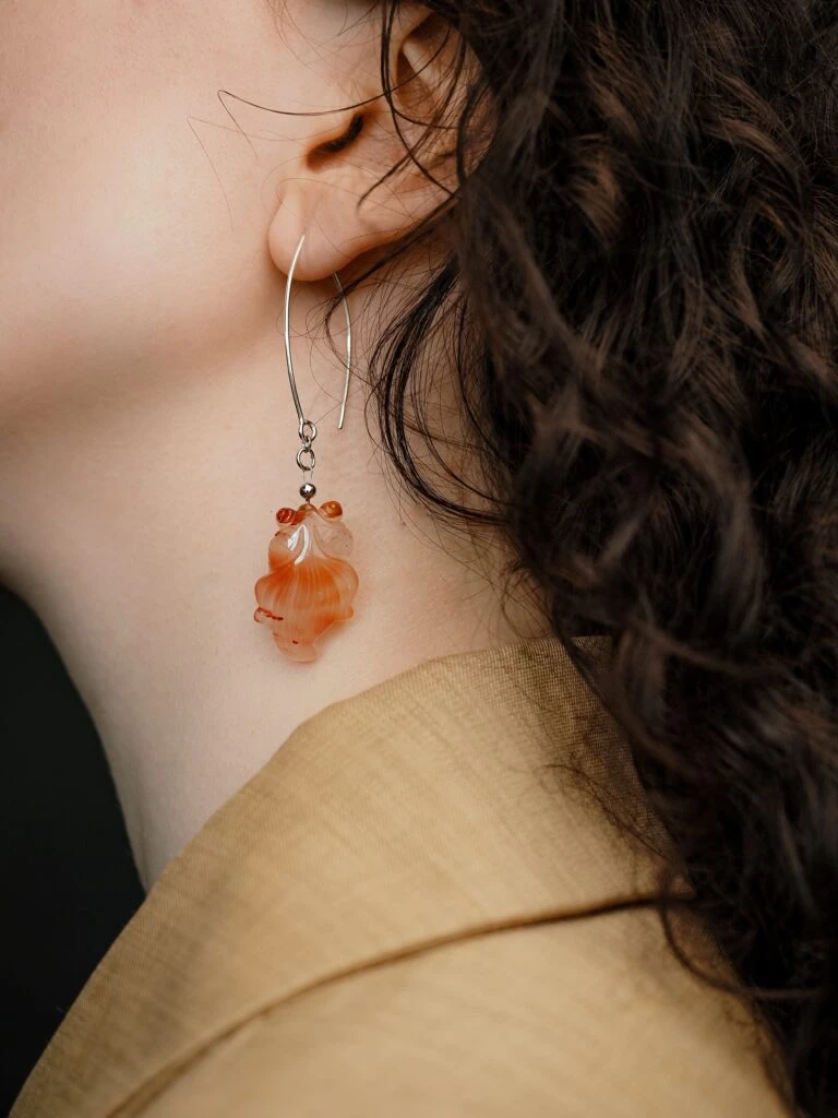 Серьги из Сердолика №2