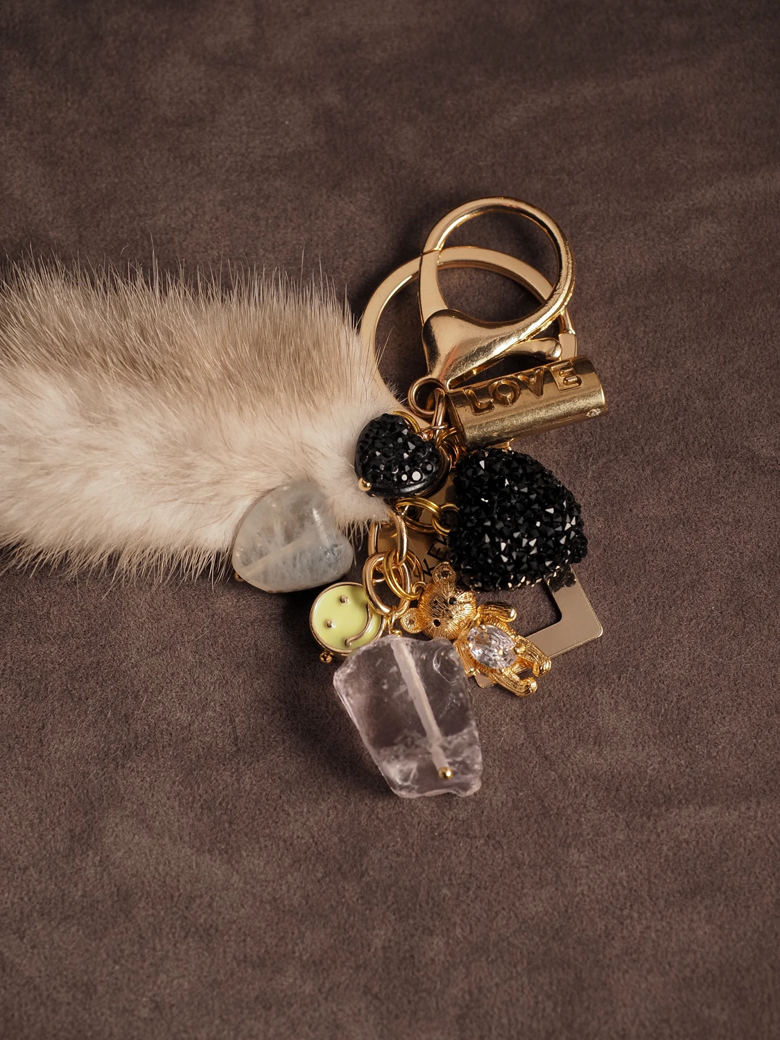 Брелок из Агата и Аквакварца №5