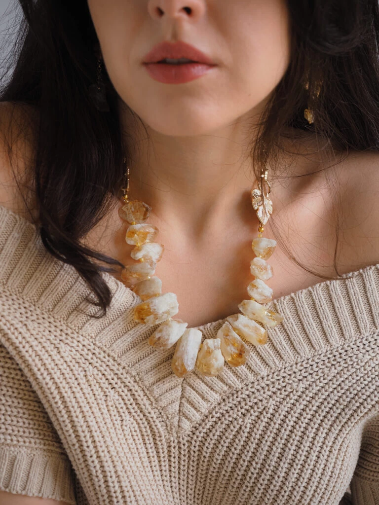 Колье из Цитрина