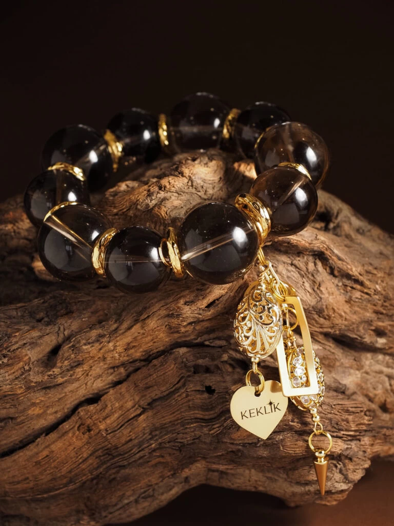 Браслет женский из Раухтопаза №11