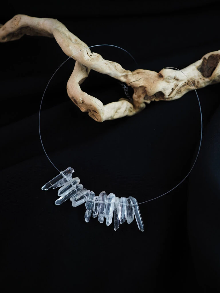 Чокер женский из Горного хрусталя №2