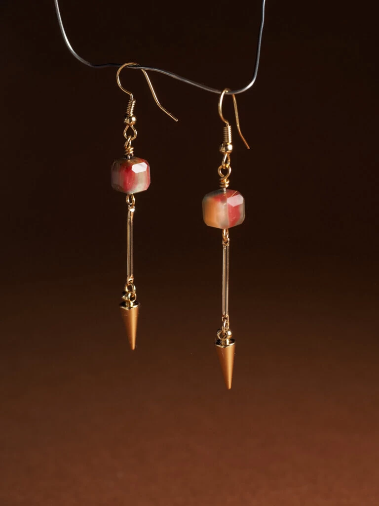 Серьги из Тигрового глаза №2