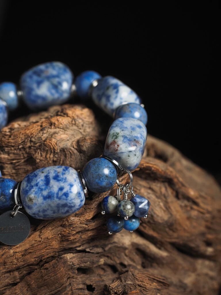 Браслет женский из Лазурита и Содалита №1