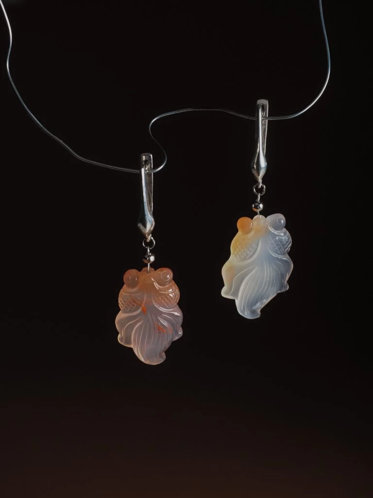 Серьги из Сердолика №1