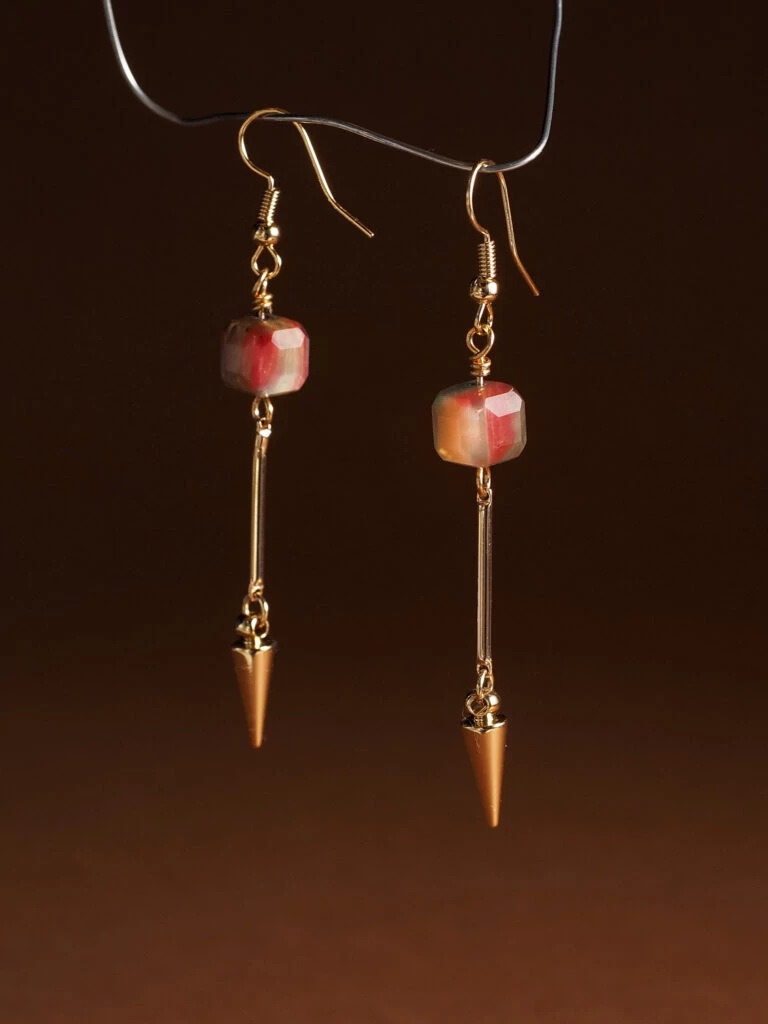 Серьги из Тигрового глаза №2