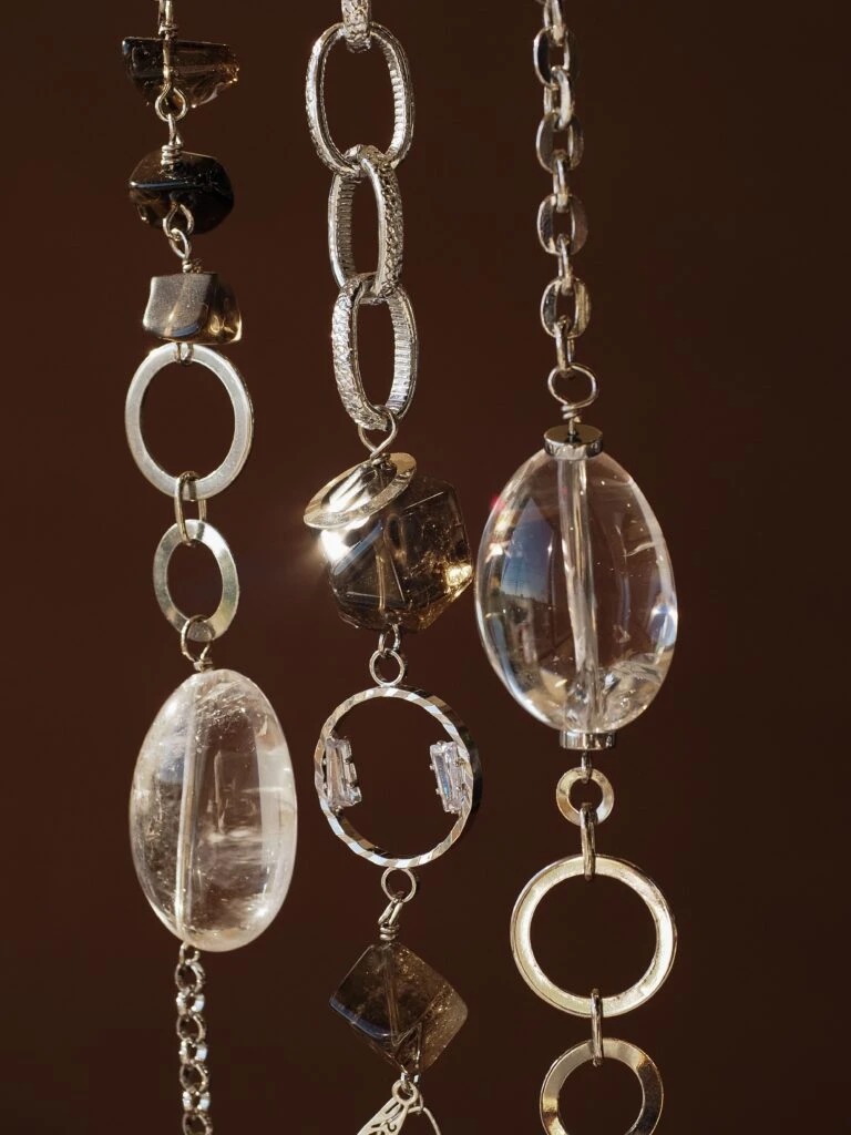 Подвеска в автомобиль/дом из Горного хрусталя и Раухтопаза