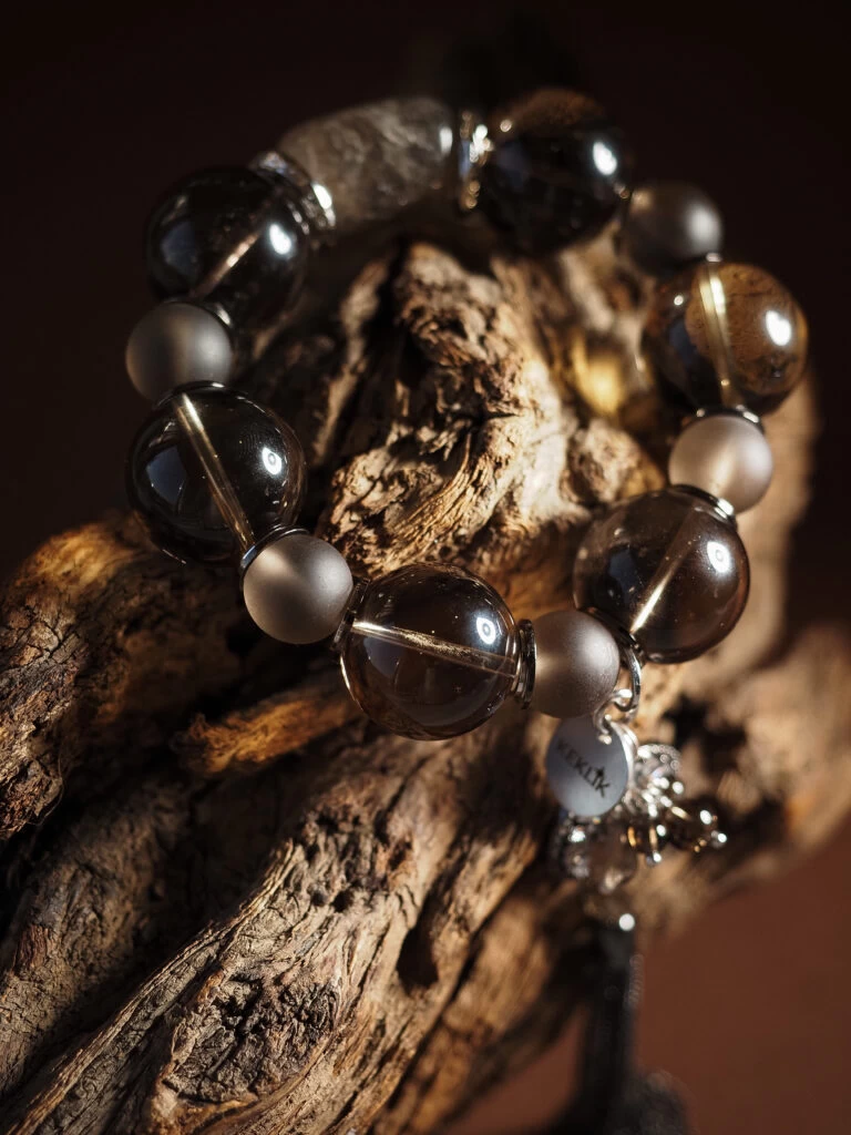 Браслет женский из Раухтопаза №7