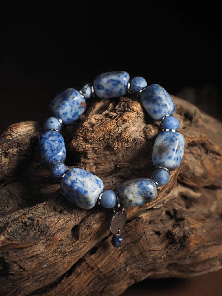 Браслет женский из Лазурита и Содалита №2