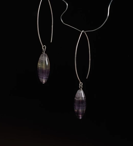 Серьги из Флюорита №1