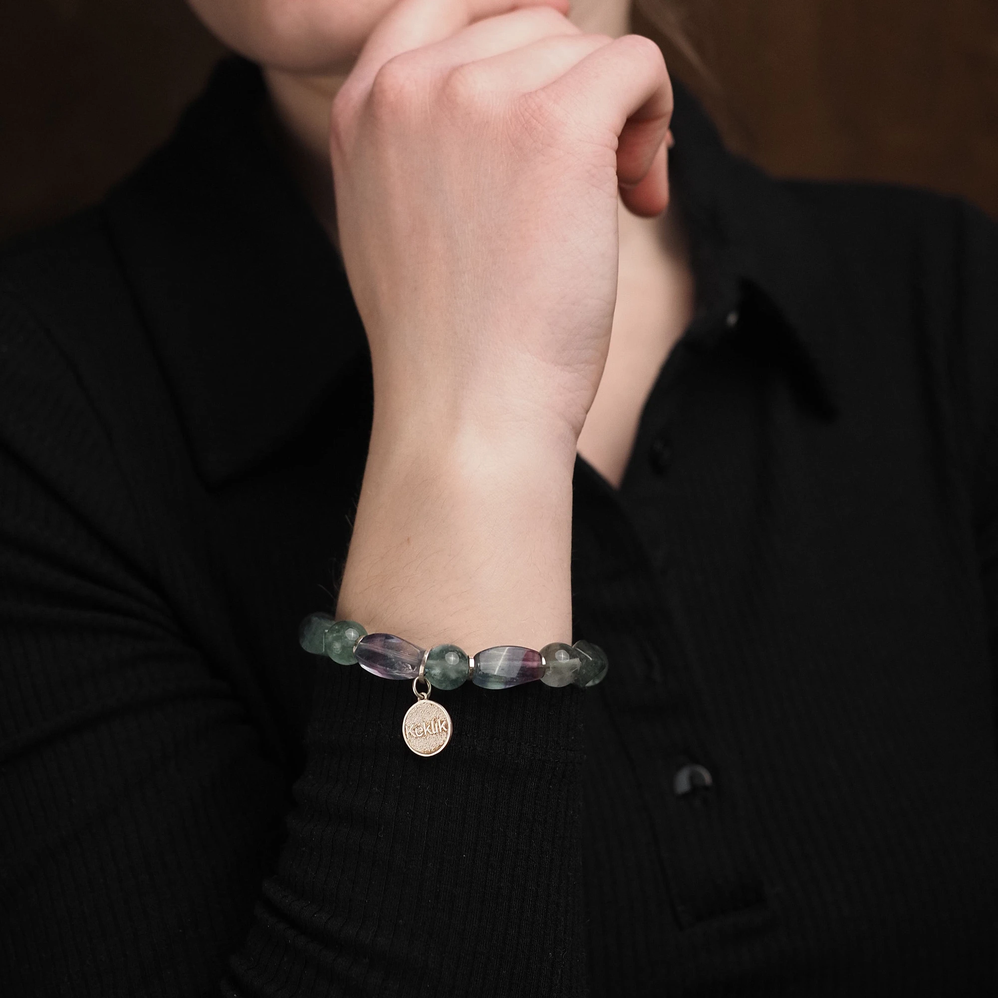 Браслет лаконичный «Морские глубины»