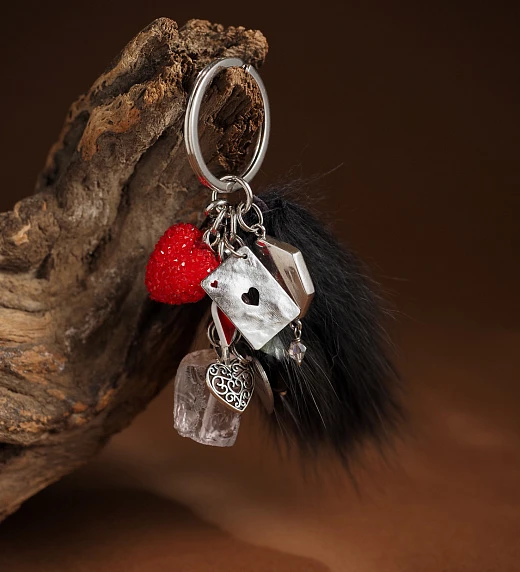 Брелок из Агата и Аквакварца №2